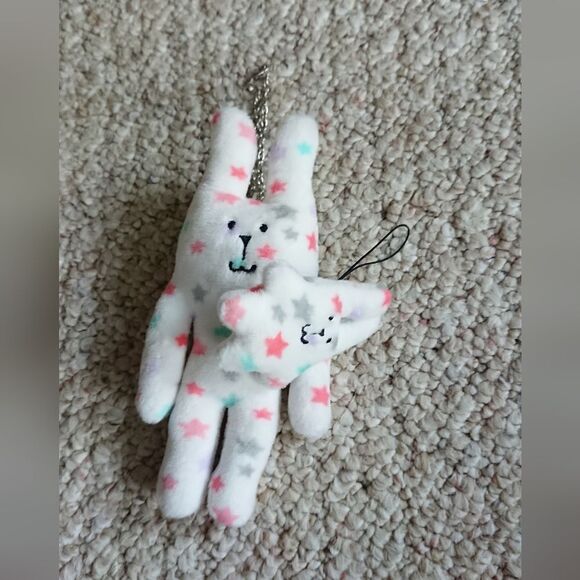 Craftholic Sloth bear double Plush Doll keychain with magnet - Colorful stars - Picture 3 of 6